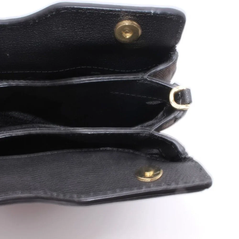 Michael Kors SATCHEL Shoulder Bag Purse Logo Black Leather Gold New No Strap